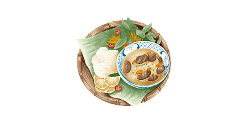 Illustration carte touristique Air Vietnam.