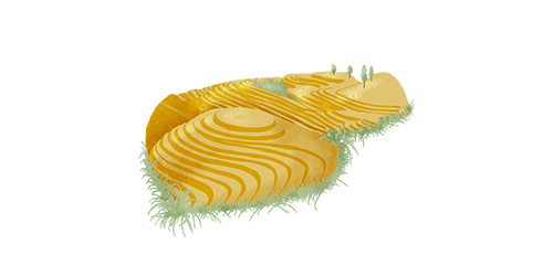 Illustration du site de Sapa au Vietnam pour la refonte d'une carte touristique